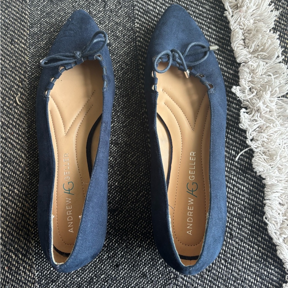 Andrew Geller Women's Dark Blue Loafers